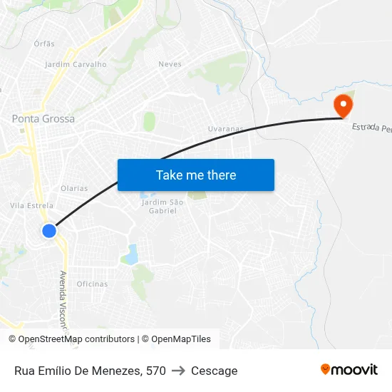 Rua Emílio De Menezes, 570 to Cescage map
