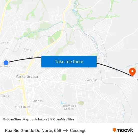 Rua Rio Grande Do Norte, 668 to Cescage map