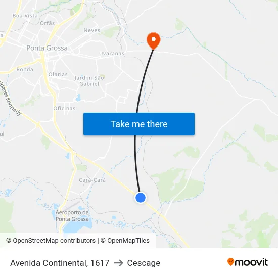 Avenida Continental, 1617 to Cescage map