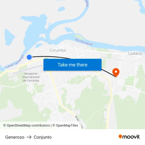 Generoso to Conjunto map