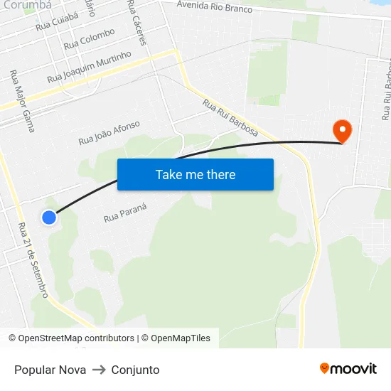 Popular Nova to Conjunto map