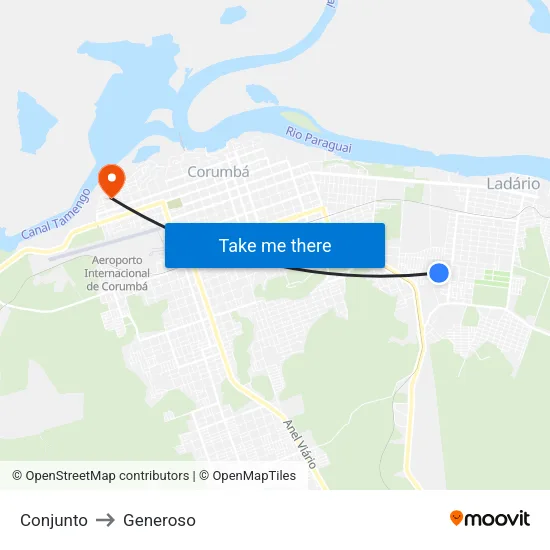 Conjunto to Generoso map