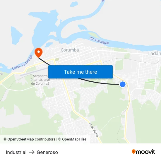 Industrial to Generoso map