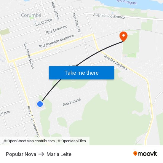 Popular Nova to Maria Leite map
