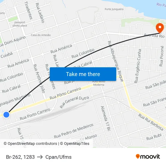 Br-262, 1283 to Cpan/Ufms map
