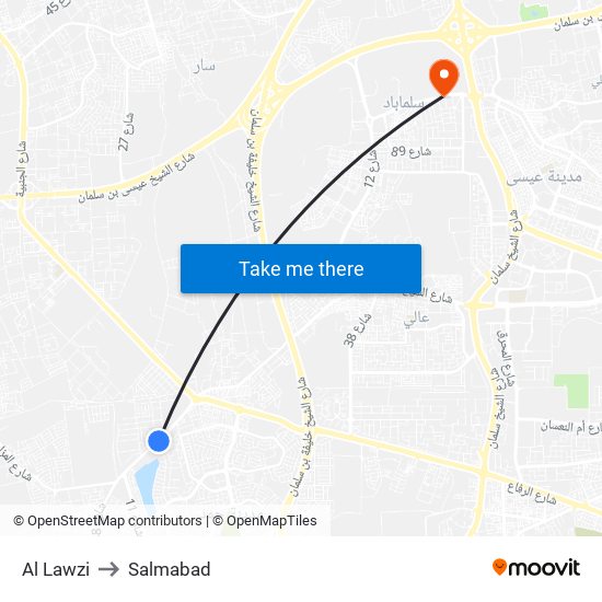 Al Lawzi to Salmabad map