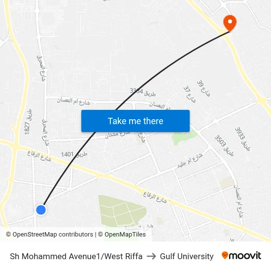 Sheikh Mohammed Avenue-1/West Riffa to Gulf University map