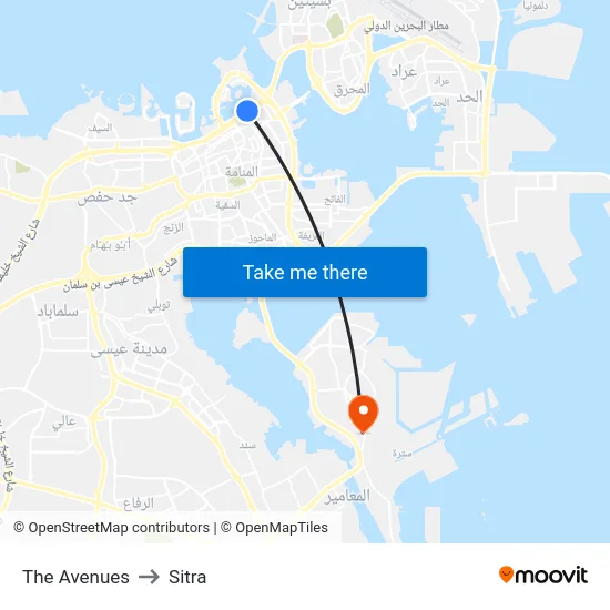 The Avenues to Sitra map