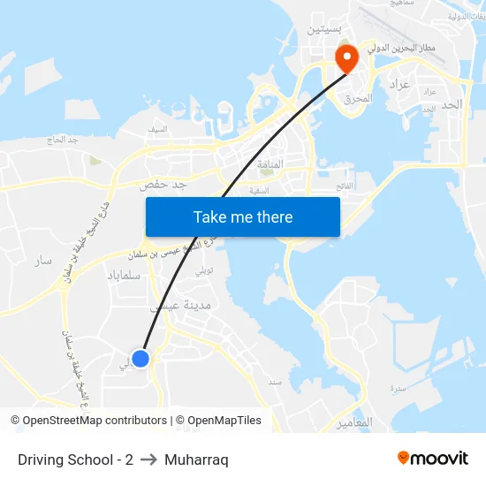 Driving School - 2 to Muharraq map