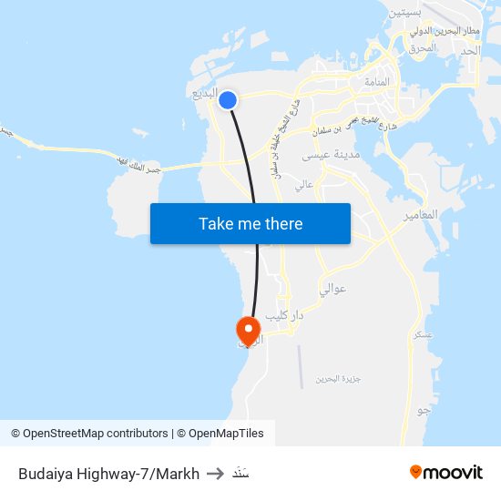 Budaiya Highway-7/Markh to سَنَد map