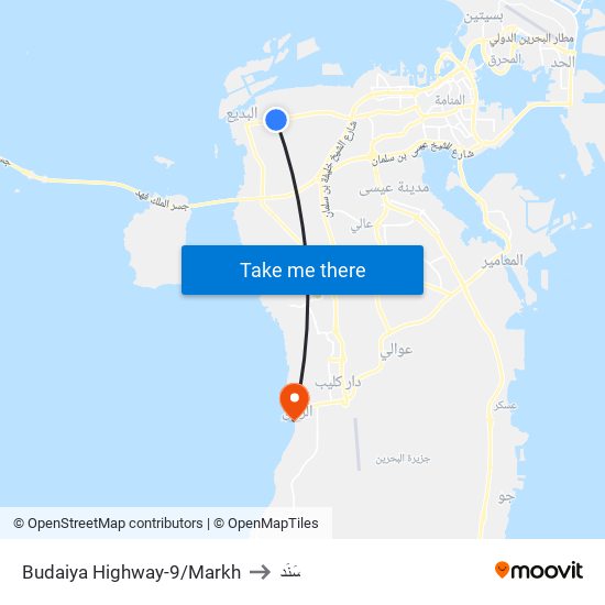 Budaiya Highway-9/Markh to سَنَد map