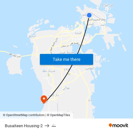 Busaiteen Housing-2 to سَنَد map