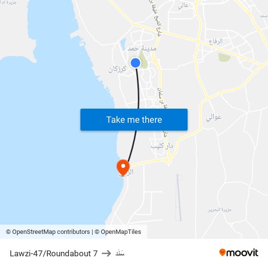 Lawzi-47/Roundabout 7 to سَنَد map