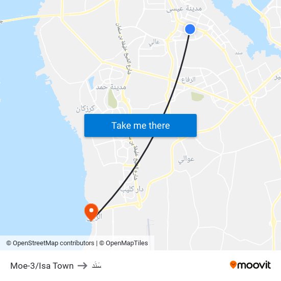 Moe-3/Isa Town to سَنَد map