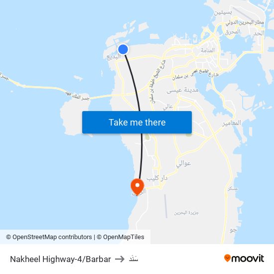 Nakheel Highway-4/Barbar to سَنَد map