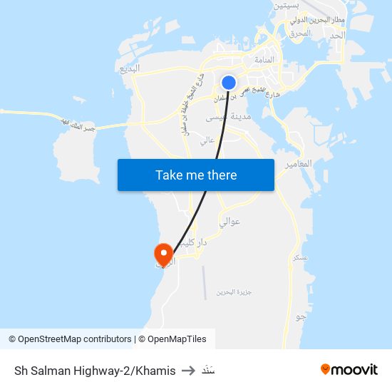 Sh Salman Highway-2/Khamis to سَنَد map