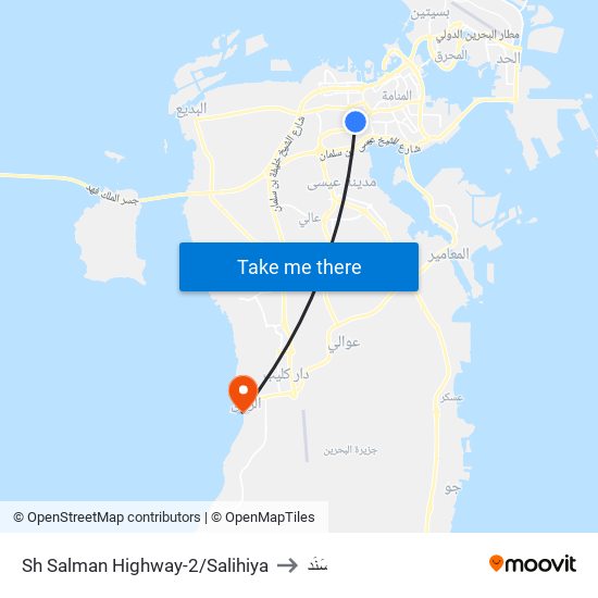 Sh Salman Highway-2/Salihiya to سَنَد map