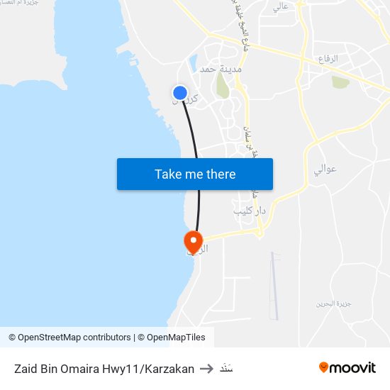 Zaid Bin Omaira Hwy11/Karzakan to سَنَد map