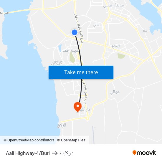 Aali Highway-4/Buri to داركليب map