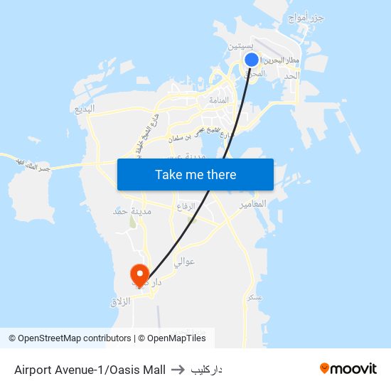 Airport Avenue-1/Oasis Mall to داركليب map
