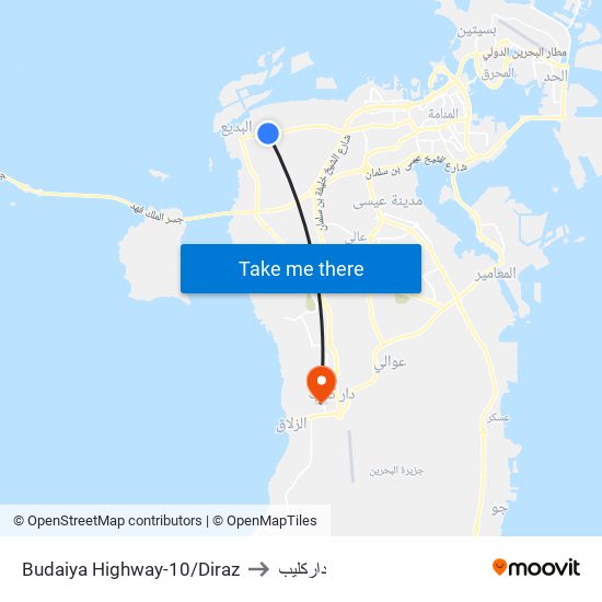 Budaiya Highway-10/Diraz to داركليب map