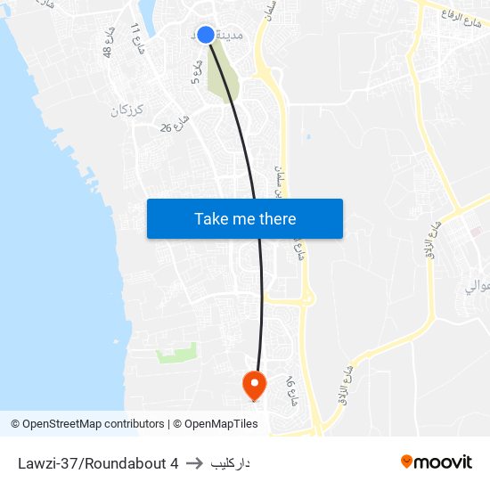 Lawzi-37/Roundabout 4 to داركليب map