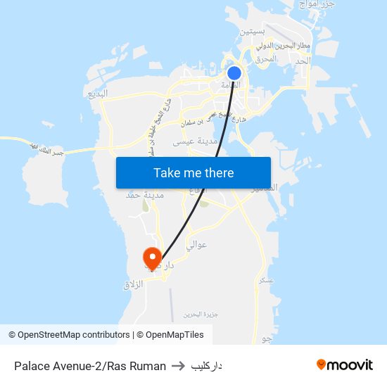 Palace Avenue-2/Ras Ruman to داركليب map