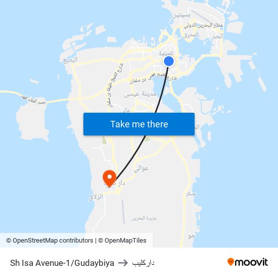 Sh Isa Avenue-1/Gudaybiya to داركليب map