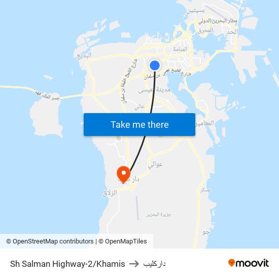 Sh Salman Highway-2/Khamis to داركليب map
