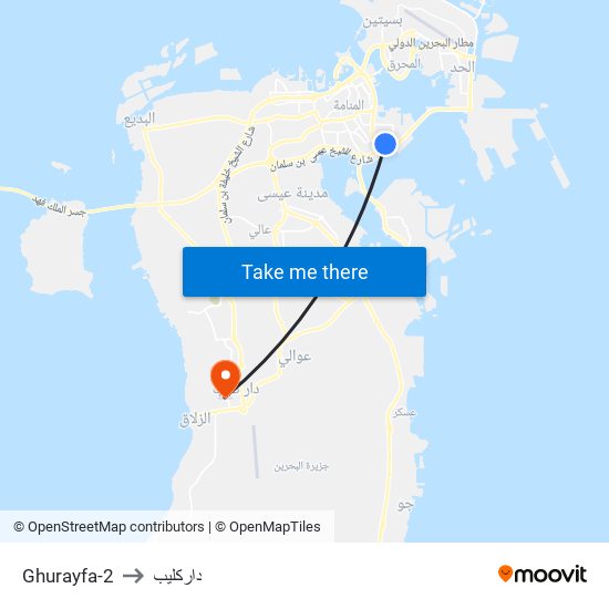 Ghurayfa-2 to داركليب map