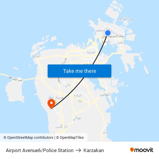 Airport Avenue6/Police Station to Karzakan map