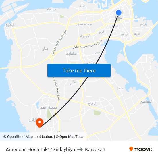 American Hospital-1/Gudaybiya to Karzakan map
