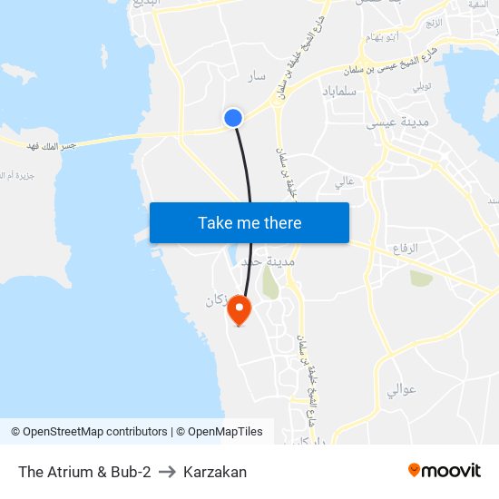 The Atrium & Bub-2 to Karzakan map