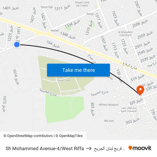 Sh Mohammed Avenue-4/West Riffa to فريج لبنان الجريح .. map