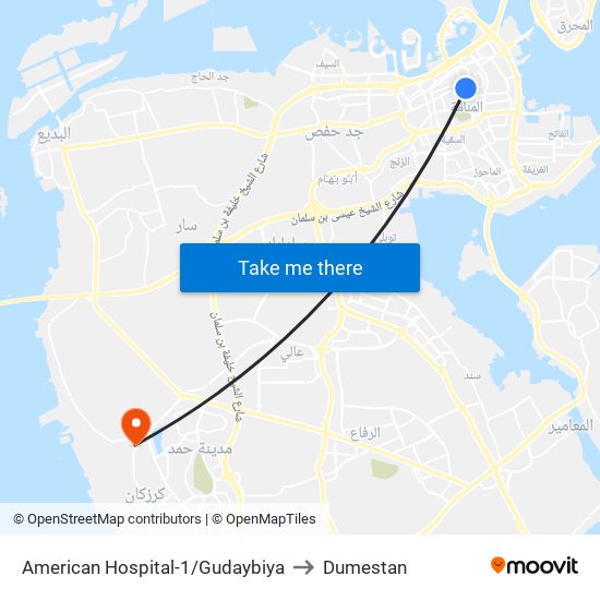 American Hospital-1/Gudaybiya to Dumestan map
