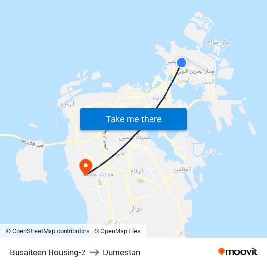 Busaiteen Housing-2 to Dumestan map