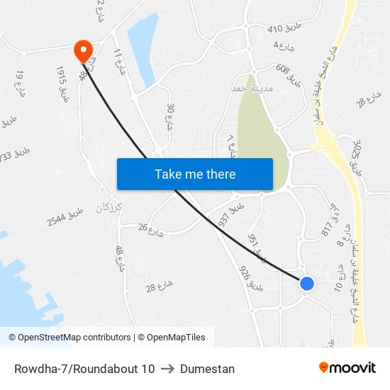 Rowdha-7/Roundabout 10 to Dumestan map