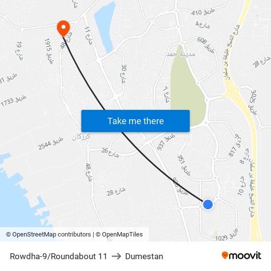 Rowdha-9/Roundabout 11 to Dumestan map