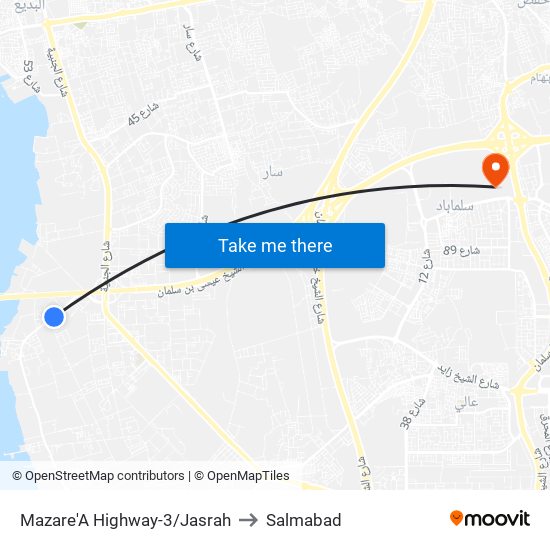 Mazare'A Highway-3/Jasrah to Salmabad map