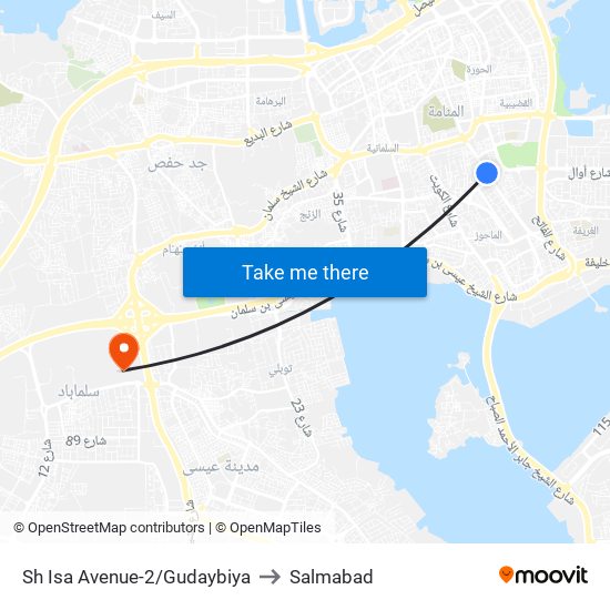 Sh Isa Avenue-2/Gudaybiya to Salmabad map