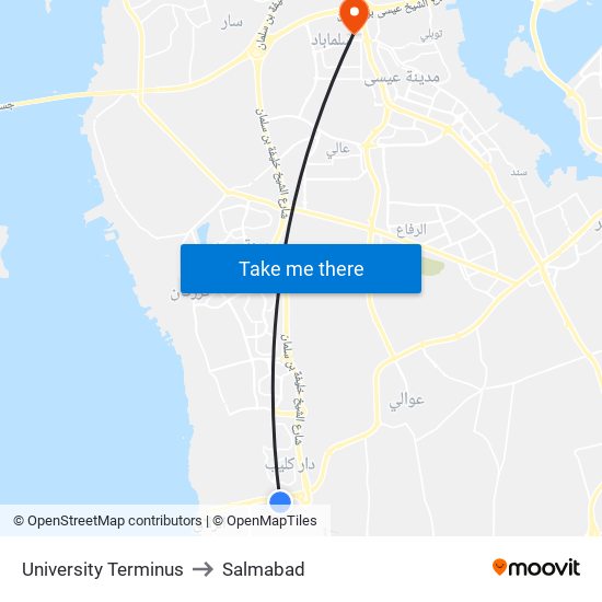 University Terminus to Salmabad map