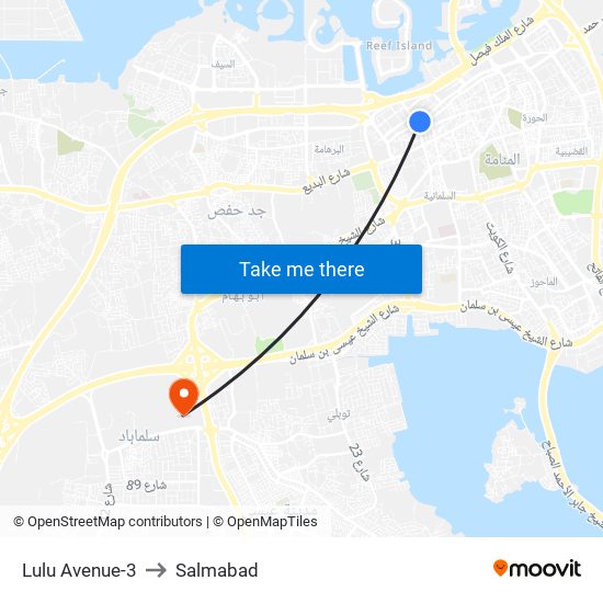 Lulu Avenue-3 to Salmabad map