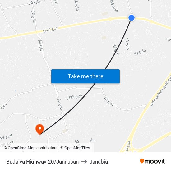 Budaiya Highway-20/Jannusan to Janabia map