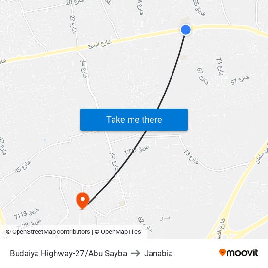 Budaiya Highway-27/Abu Sayba to Janabia map