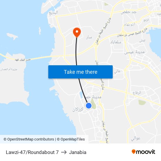 Lawzi-47/Roundabout 7 to Janabia map