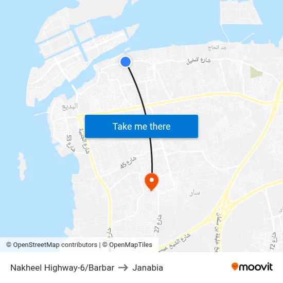 Nakheel Highway-6/Barbar to Janabia map