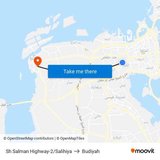 Sh Salman Highway-2/Salihiya to Budiyah map