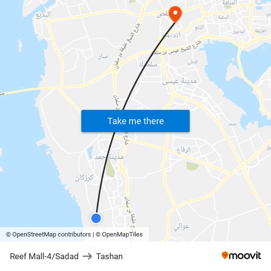 Reef Mall-4/Sadad to Tashan map