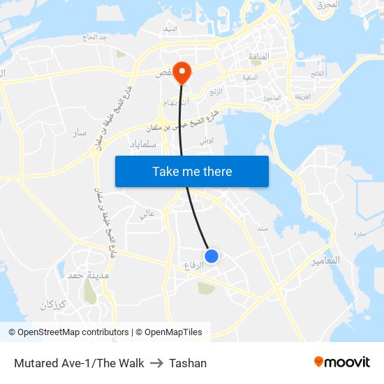 Mutared Ave-1/The Walk to Tashan map