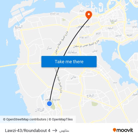 Lawzi-43/Roundabout 4 to سنابيس map